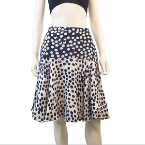 NEW Rebecca Minkoff | Silk Polka Dot Flare Skirt
